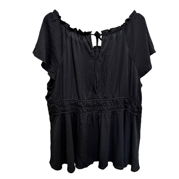 Torrid Babydoll Washable Gauze Short Sleeve Top Size 3x - Picture 6 of 13